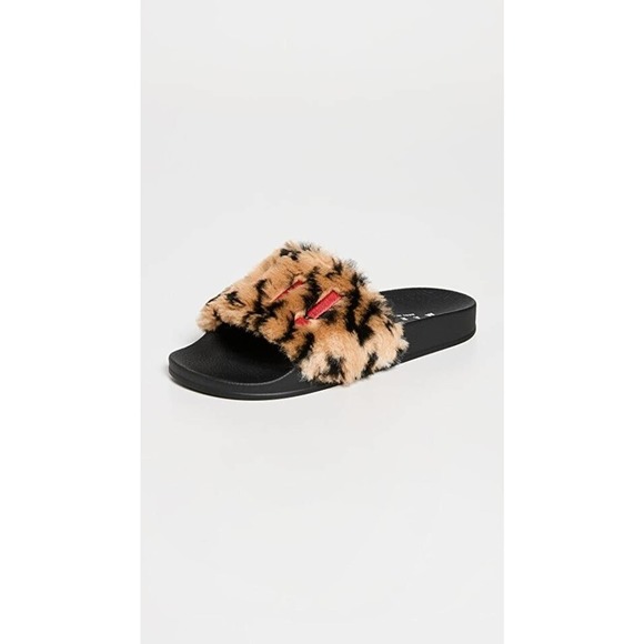 Marni Leopard print faux fur slide size EU 45 / US 12 Men's - Picture 2 of 6